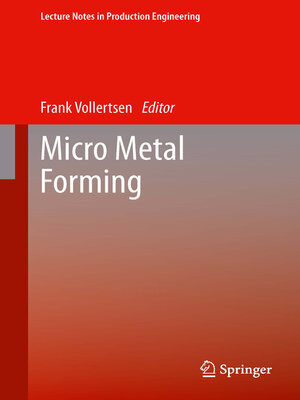 cover image of Micro Metal Forming